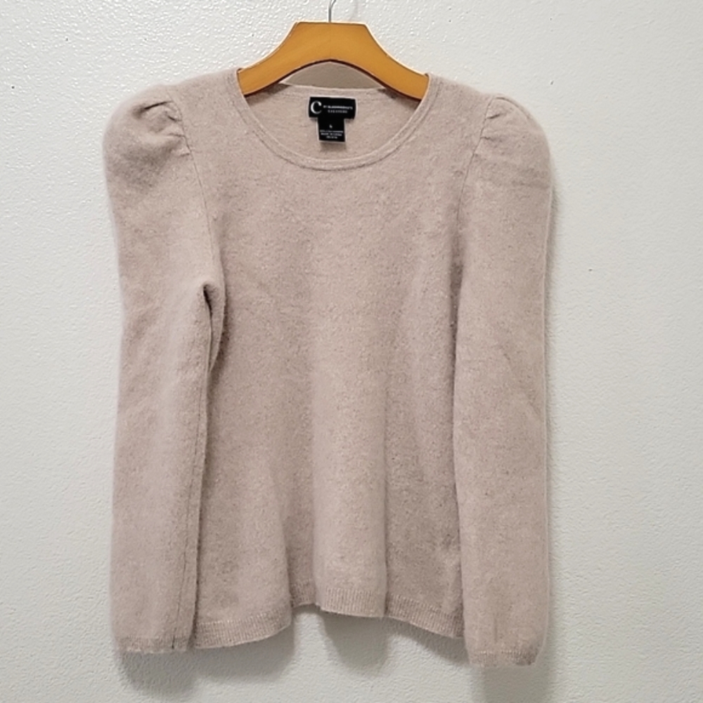 C by Bloomingdale’s Cashmere Beige Size Large